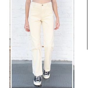 Brandy Melville Lisa cream white corduroy pants